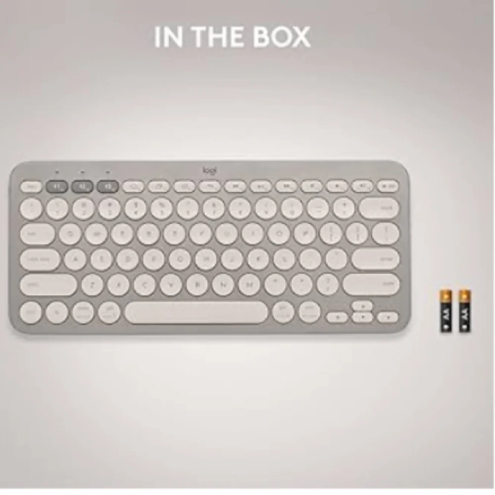 Logitech Pebble keyboard white grey